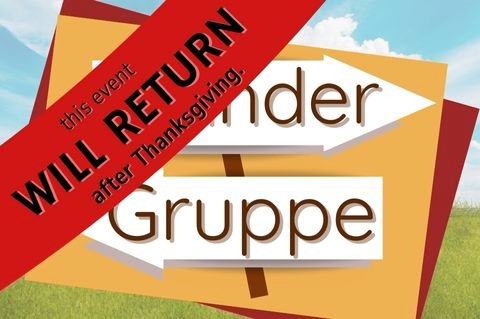 *** No Wander Gruppe on Thanksgiving ***