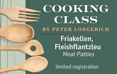Cooking Class for May