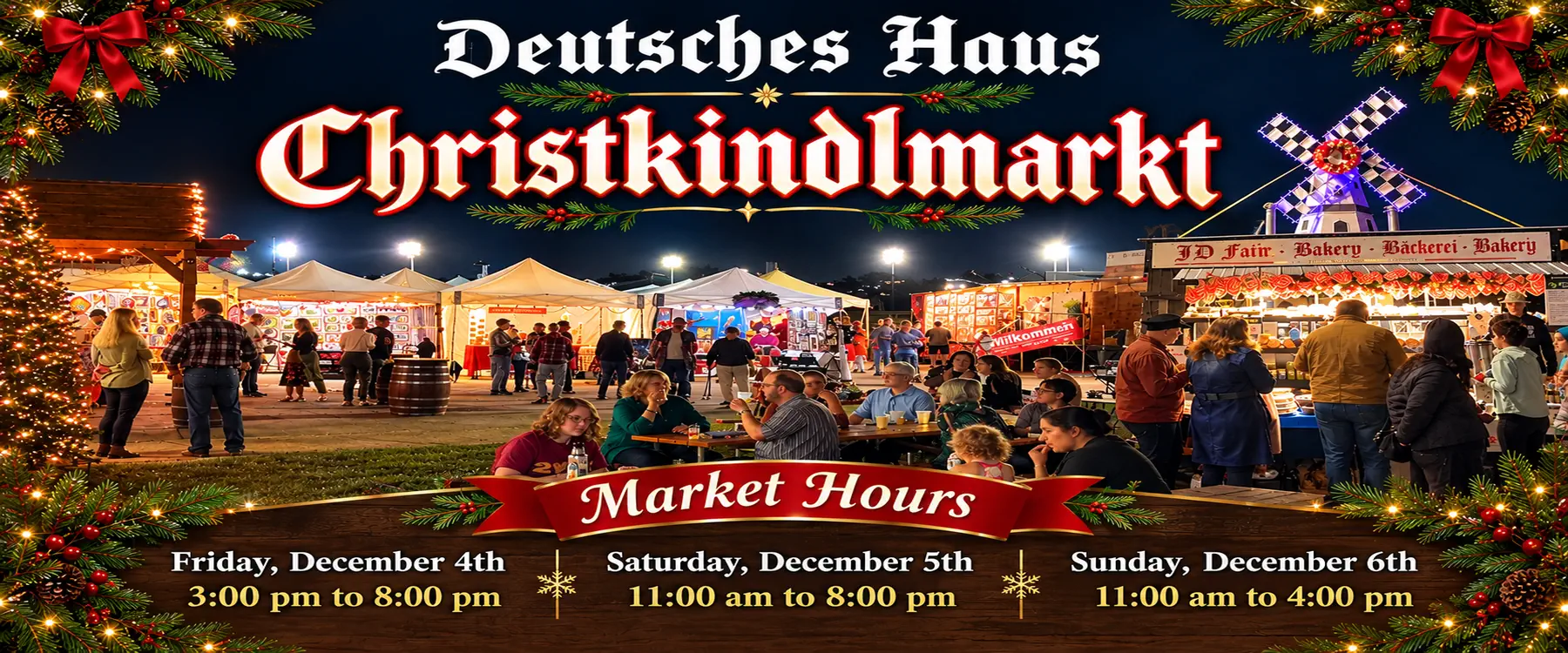 Overview image of Christmas Market with dates and times