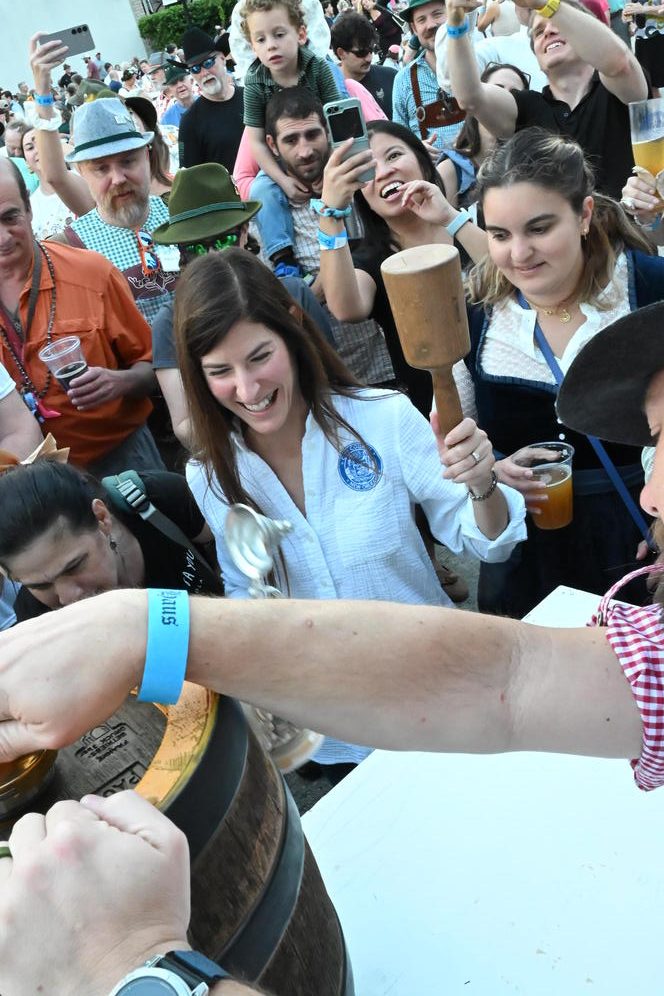 Tapping the first Keg during 2026 Oktoberfest